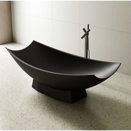 Alfi Brand Tub, 70.75 L, 33.5 W, Black Matte, Resin AB9992BM